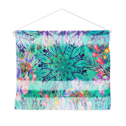 Marta Barragan Camarasa Nature among blue mandalas Wall Hanging Landscape