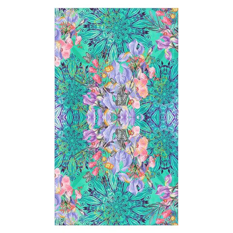 Marta Barragan Camarasa Nature among blue mandalas Tablecloth