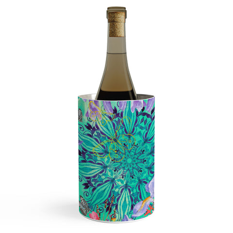 Marta Barragan Camarasa Nature among blue mandalas Wine Chiller