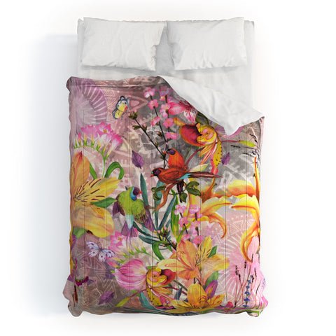 Marta Barragan Camarasa Nature among mandalas Comforter