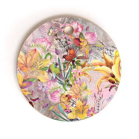 Marta Barragan Camarasa Nature among mandalas Cutting Board Round