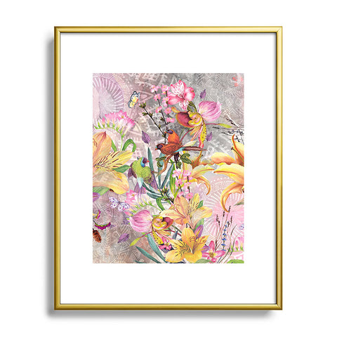 Marta Barragan Camarasa Nature among mandalas Metal Framed Art Print