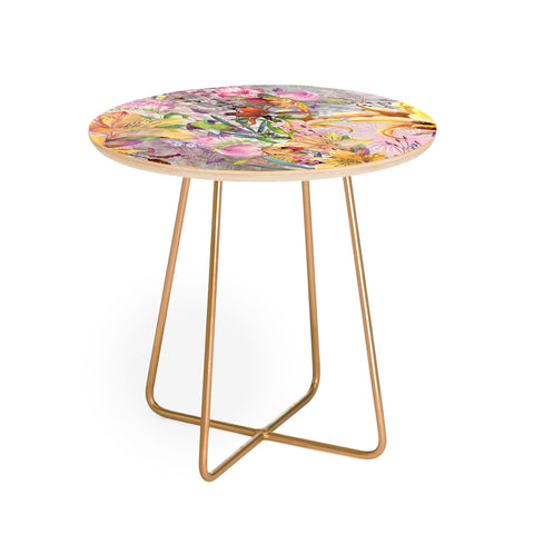 Marta Barragan Camarasa Nature among mandalas Round Side Table
