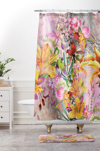 Marta Barragan Camarasa Nature among mandalas Shower Curtain And Mat