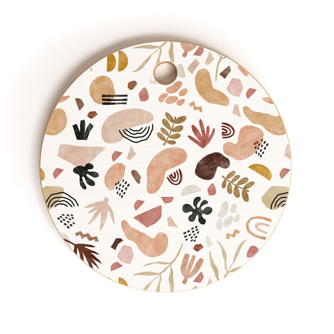 Marta Barragan Camarasa Nature desert terrazzo Cutting Board Round