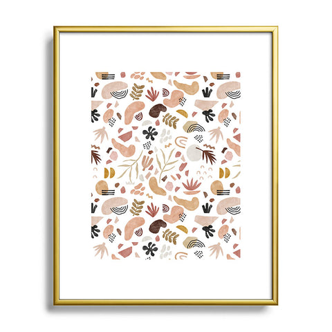 Marta Barragan Camarasa Nature desert terrazzo Metal Framed Art Print