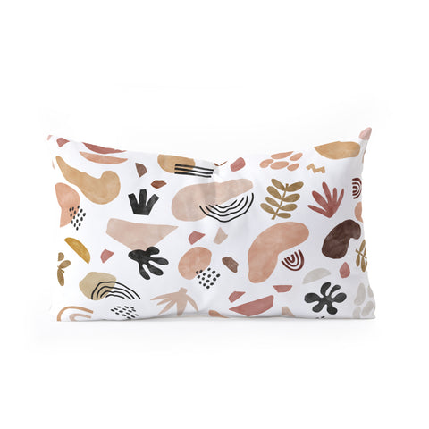 Marta Barragan Camarasa Nature desert terrazzo Oblong Throw Pillow