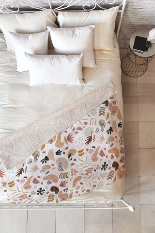 Marta Barragan Camarasa Nature desert terrazzo Fleece Throw Blanket