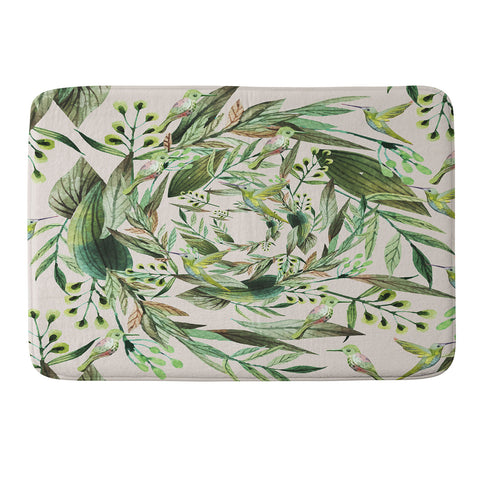 Marta Barragan Camarasa Nature in circles Memory Foam Bath Mat