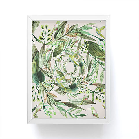 Marta Barragan Camarasa Nature in circles Framed Mini Art Print