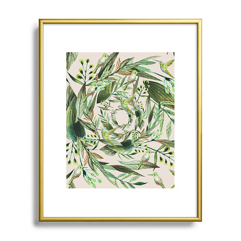 Marta Barragan Camarasa Nature in circles Metal Framed Art Print