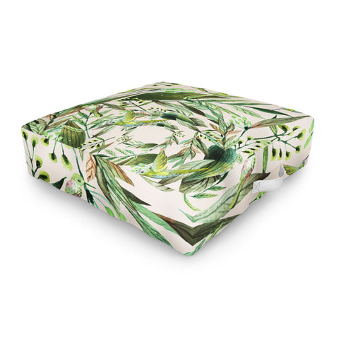 Marta Barragan Camarasa Nature in circles Outdoor Floor Cushion