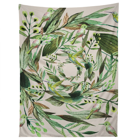 Marta Barragan Camarasa Nature in circles Tapestry