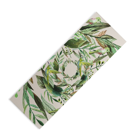 Marta Barragan Camarasa Nature in circles Yoga Mat