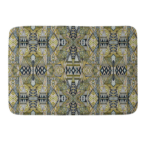 Marta Barragan Camarasa Nature tribal pattern Memory Foam Bath Mat