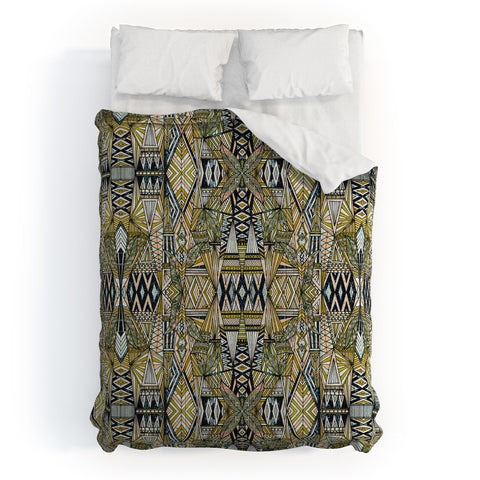 Marta Barragan Camarasa Nature tribal pattern Comforter