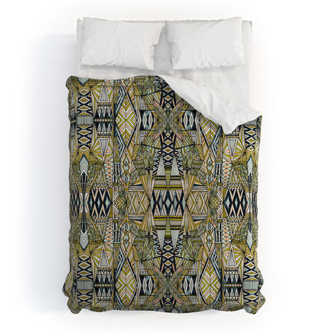 Marta Barragan Camarasa Nature tribal pattern Duvet Cover