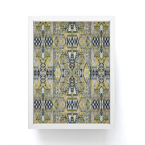 Marta Barragan Camarasa Nature tribal pattern Framed Mini Art Print