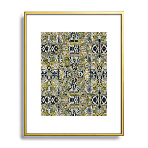 Marta Barragan Camarasa Nature tribal pattern Metal Framed Art Print