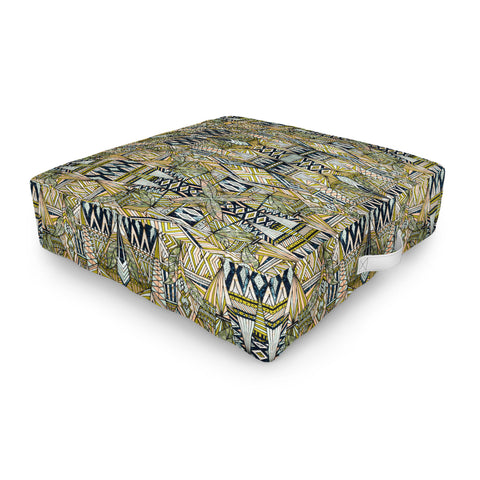 Marta Barragan Camarasa Nature tribal pattern Outdoor Floor Cushion
