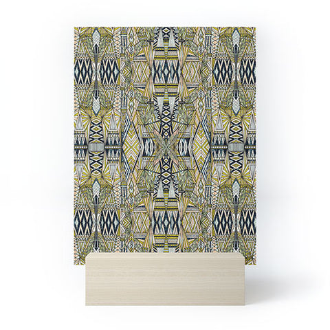 Marta Barragan Camarasa Nature tribal pattern Mini Art Print