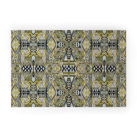 Marta Barragan Camarasa Nature tribal pattern Welcome Mat