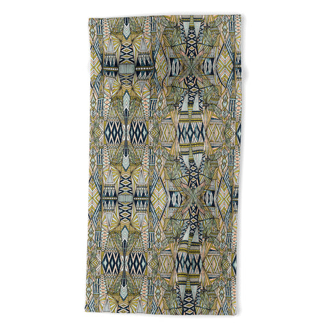 Marta Barragan Camarasa Nature tribal pattern Beach Towel