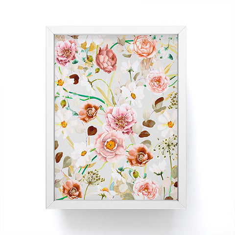 Marta Barragan Camarasa Nice garden blooms Framed Mini Art Print