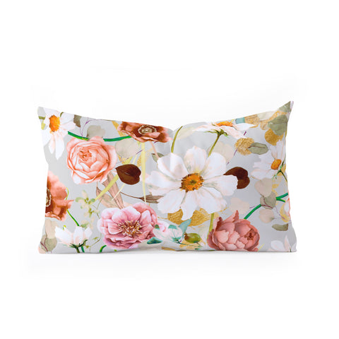 Marta Barragan Camarasa Nice garden blooms Oblong Throw Pillow