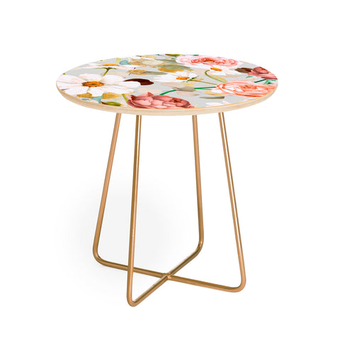 Marta Barragan Camarasa Nice garden blooms Round Side Table