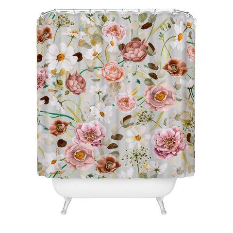 Marta Barragan Camarasa Nice garden blooms Shower Curtain