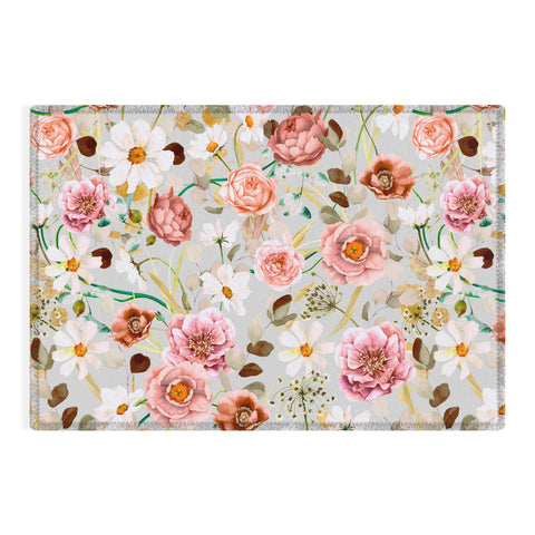 Marta Barragan Camarasa Nice garden blooms Outdoor Rug