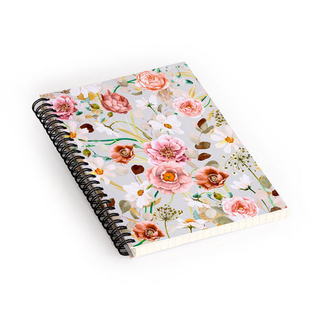 Marta Barragan Camarasa Nice garden blooms Spiral Notebook