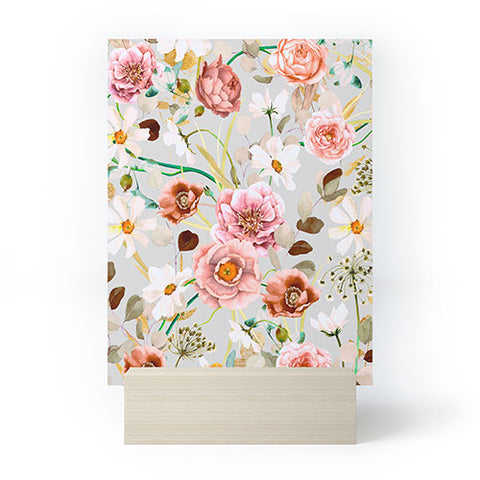 Marta Barragan Camarasa Nice garden blooms Mini Art Print