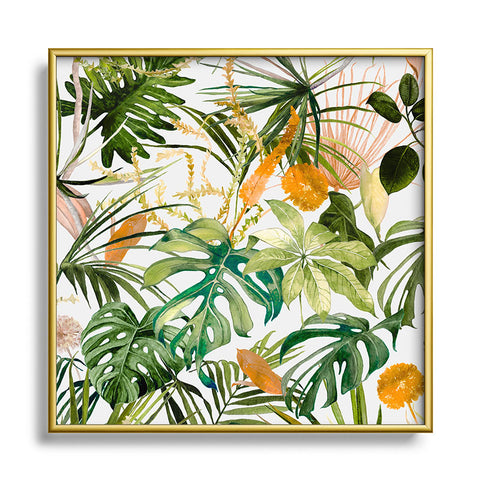 Marta Barragan Camarasa Nice jungle Metal Square Framed Art Print
