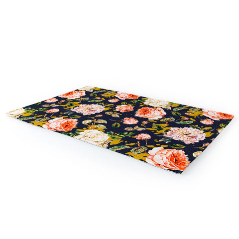Marta Barragan Camarasa Night garden brushstrokes Area Rug