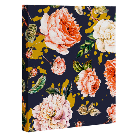 Marta Barragan Camarasa Night garden brushstrokes Art Canvas