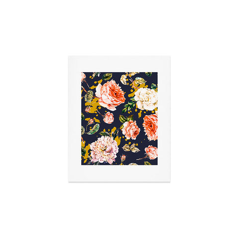 Marta Barragan Camarasa Night garden brushstrokes Art Print