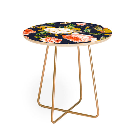 Marta Barragan Camarasa Night garden brushstrokes Round Side Table