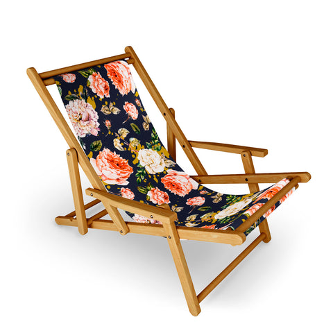 Marta Barragan Camarasa Night garden brushstrokes Sling Chair