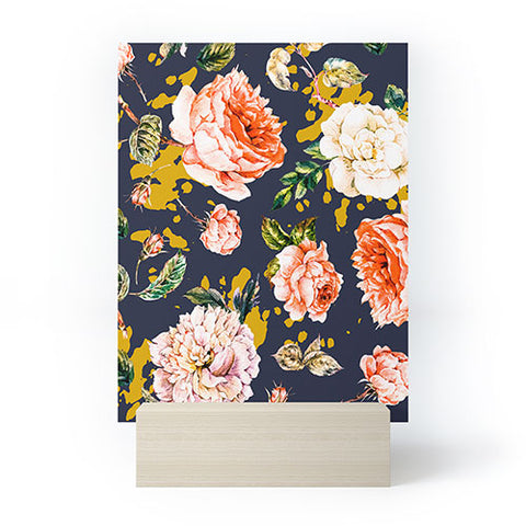 Marta Barragan Camarasa Night garden brushstrokes Mini Art Print