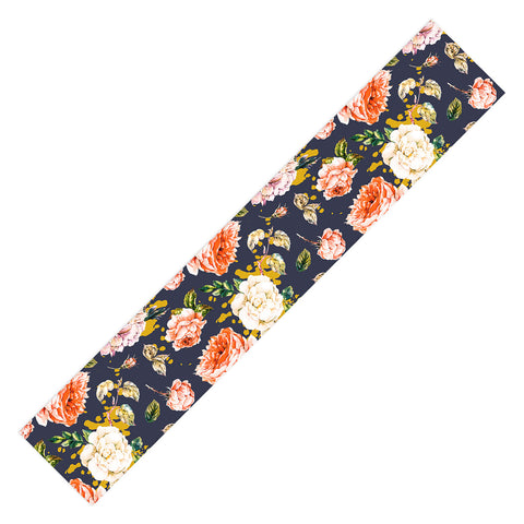 Marta Barragan Camarasa Night garden brushstrokes Table Runner
