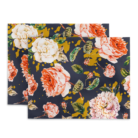 Marta Barragan Camarasa Night garden brushstrokes Placemat