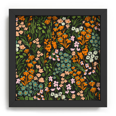 Marta Barragan Camarasa Night in the flowered meadow Recessed Framing Square