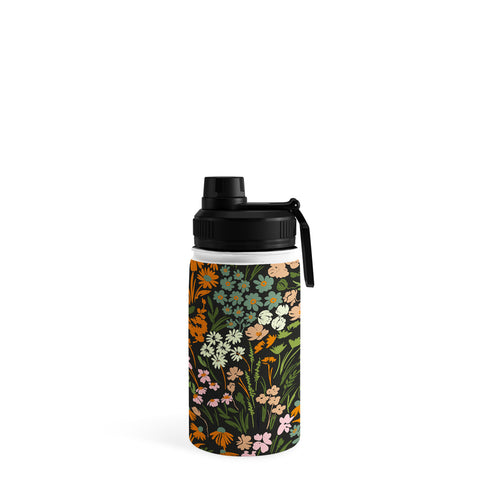 Marta Barragan Camarasa Night in the flowered meadow Water Bottle