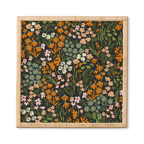 Marta Barragan Camarasa Night in the flowered meadow Framed Wall Art