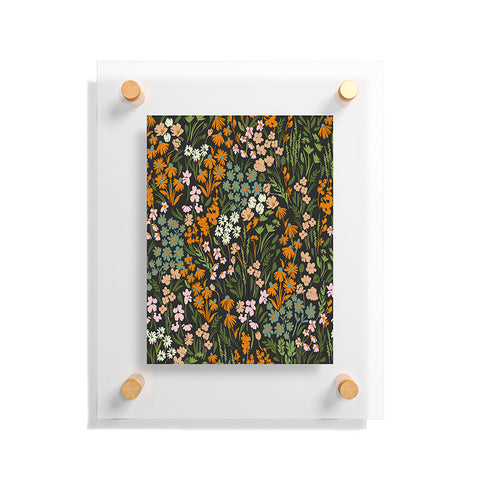 Marta Barragan Camarasa Night in the flowered meadow Floating Acrylic Print