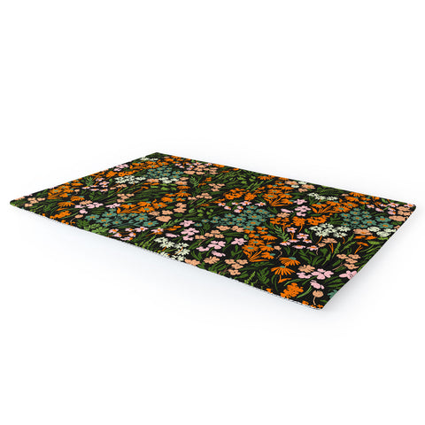 Marta Barragan Camarasa Night in the flowered meadow Area Rug