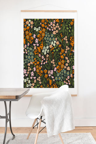 Marta Barragan Camarasa Night in the flowered meadow Art Print And Hanger