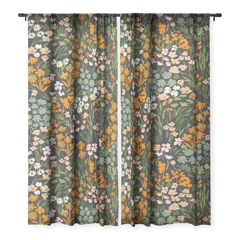 Marta Barragan Camarasa Night in the flowered meadow Sheer Non Repeat